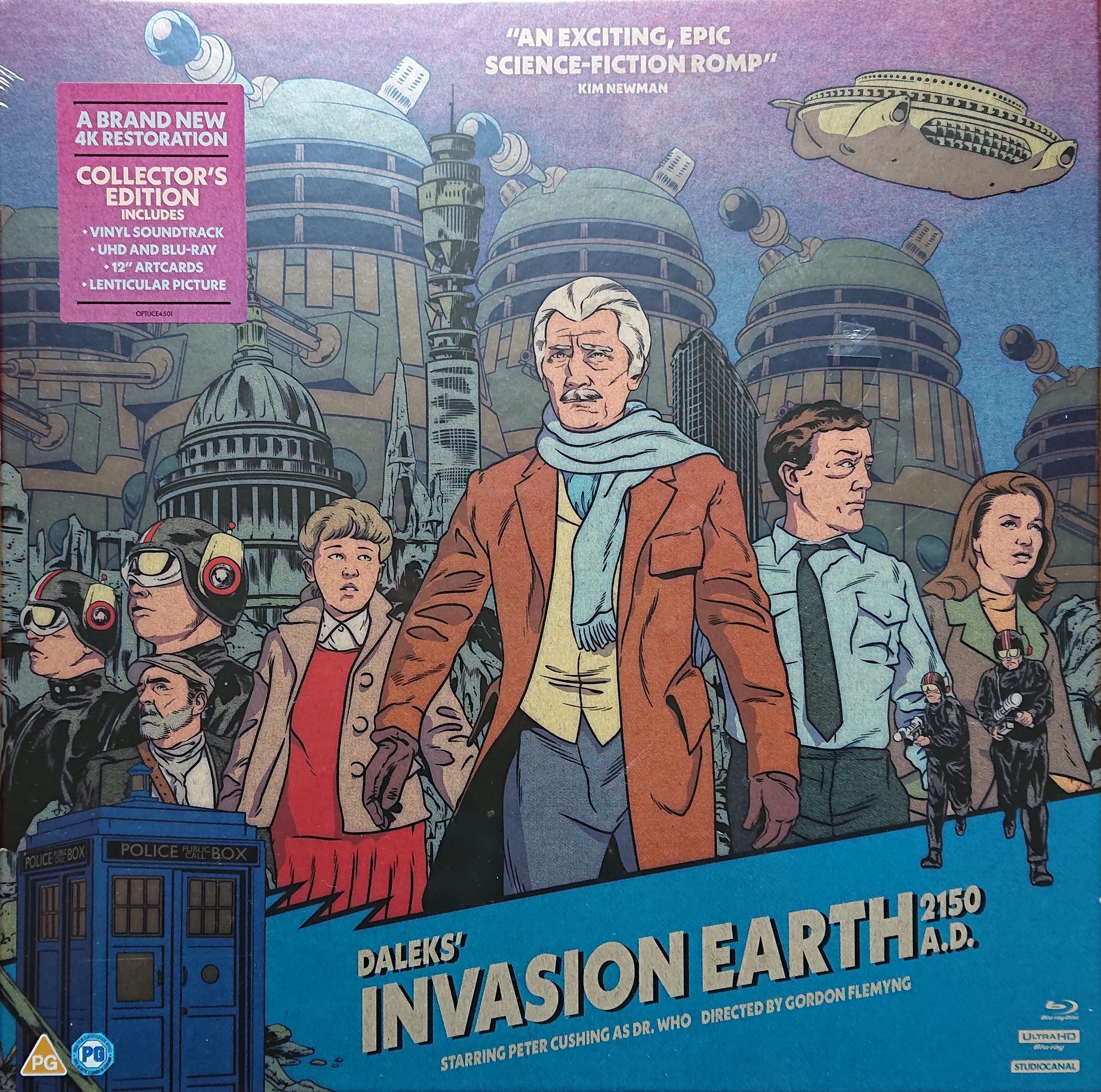Picture of OPTUCE 4501 Dr. Who Daleks\' invasion Earth 2150AD by artist Terry Nation / Milton Subotsky from the BBC records and Tapes library